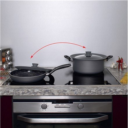 Stoneline | 13705 | Lid set of 2 | Lid | Diameter 16/18/20 and 24/26/28 cm | Transparent