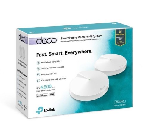 TP-LINK | Home Mesh Wi-Fi System | Deco M9 Plus (2-Pack) | 802.11ac | 400+867+867 Mbit/s | 10/100/1000 Mbit/s | Ethernet LAN (RJ