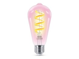 WiZ Philips Smart WiFi Filament Clear ST64 E27 6.3W 470Lm RGB Wizarding World