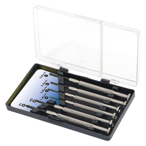 Zestaw śrubokrętów Logilink | 6 szt. | W zestawie przenośne etui. Zawiera: 1x śrubokręt płaski 1,4 mm, 1x śrubokręt płaski 2,0 m Zestaw śrubokrętów Logilink | 6 szt. | W zestawie przenośne etui. Zawiera: 1x śrubokręt płaski 1,4 mm, 1x śrubokręt płaski 2,0 m