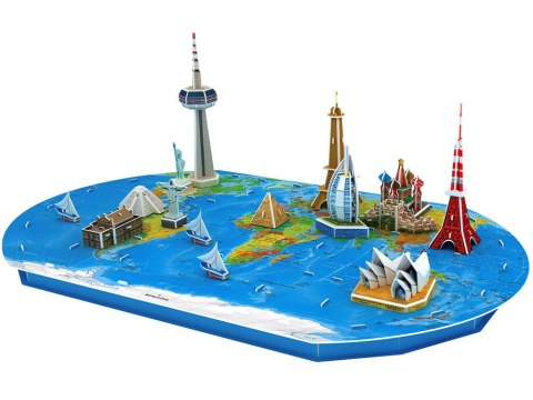 Puzzle 3D Przestrzenne Ziemia mapa świata ZA1581 Puzzle 3D Przestrzenne Ziemia mapa świata ZA1581