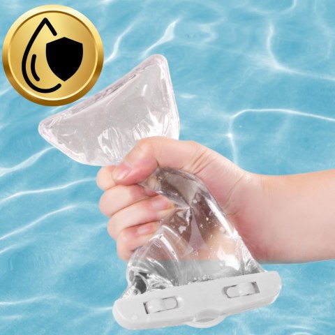 ETUI WODOODPORNE WODOSZCZELNE CASE NA TELEFON FLUORESCENCYJNE BIAŁE