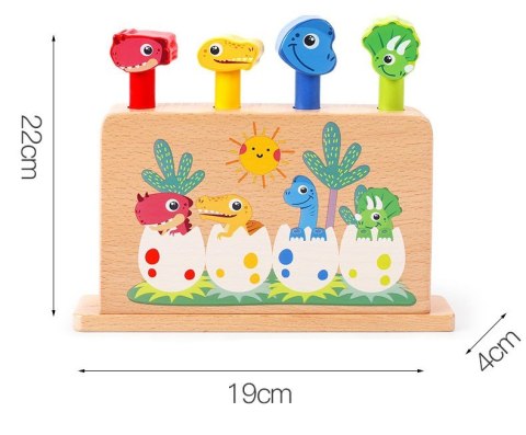 GRA ZRĘCZNOŚCIOWA WYSKAKUJĄCE DINOZAURY JH-0094