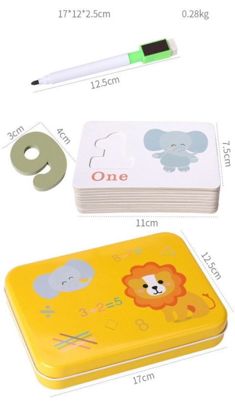 KLOCKI MAGNETYCZNE CYFRY JHTOY-616