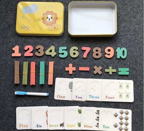 KLOCKI MAGNETYCZNE CYFRY JHTOY-616