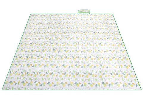 KOC PIKNIKOWY PLAŻOWY MATA BIWAKOWA WODOODPORNA PRZENOŚNA DUŻA 2x2m LIŚCIE