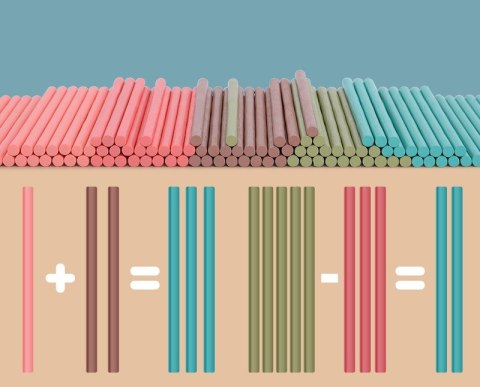 PUZZLE KLOCKI DODWANIE JHTOY-074