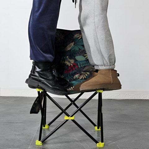 TABORET KRZESEŁKO SKŁADANY WĘDKARSKI TURYSTYCZNY CAMPINGOWY MOCNY Z OPARCIEM I KIESZONKĄ I POKROWCEM