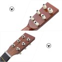 GITARA DREWNIANA AKUSTYCZNA 6 STRUNOWA DLA DZIECI COFFEE 60 CM