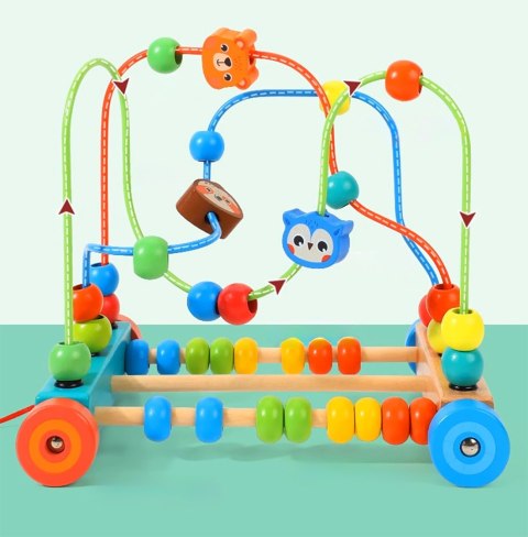 LABIRYNT EDYKACYJNY ZOO PRZEPLATANKA MULA DO CIĄGANIA NA KOŁACH