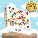 KORALIKI KLOCKI DREWNIANE DO NAWLEKANIA MONTESSORI 42 EL. ALFABET ZWIERZĘTA OWOCE
