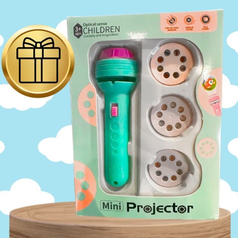 LATARKA PROJEKTOR DLA DZIECI POKAZ SLAJDÓW RZUTNIK OBRAZKÓW NA ŚCIANĘ SUFIT