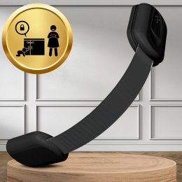 ZABEZPIECZENIA SZAFEK BLOKADA SZUFLAD MEBLI DRZWI PRZED DZIEĆMI MOCNA NICEKIDS CZARNE