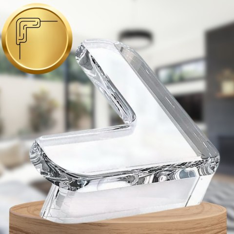 ZABEZPIECZENIE NAROŻNIKÓW NA ROGI STOŁÓW MEBLI NAROŻNIKI BEZBARWNE 12 SZT KSZTAŁT L NICEKIDS