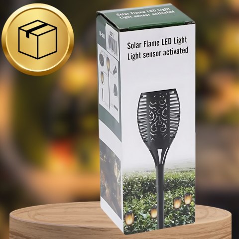LAMPY POCHODNIE SOLARNE OGRODOWE PŁOMIEŃ LED LAMPKI LAMPKA SOLARNA 8x