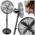 WENTYLATOR STOJĄCY PODŁOGOWY METALOWY Wiatrak Cichy Mocny BEZPIECZNY Ø50 CM