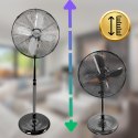 WENTYLATOR STOJĄCY PODŁOGOWY METALOWY Wiatrak Cichy Mocny BEZPIECZNY Ø50 CM