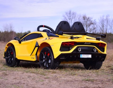 ORYGINALNE LAMBORGHINI SVJ PEŁNA OPCJA, MIĘKKIE KOŁA, MIĘKKIE SIEDZENIE/HL328