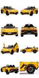 ORYGINALNE LAMBORGHINI SVJ PEŁNA OPCJA, MIĘKKIE KOŁA, MIĘKKIE SIEDZENIE/HL328