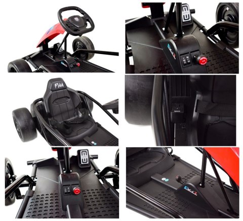 SZYBKI DRIFTUJĄCY GOKART NA AKUMULATOR 24 V SUPER ZABAWA FILM\SX1968