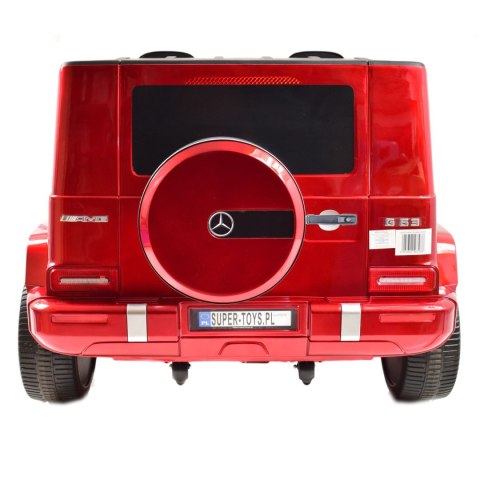 MERCEDES G63 AMG DLA 2 DZIECI, 24V, 4X4, MIĘKKIE KOŁA EVA, MIĘKKIE SIEDZENIE, LAKIER POLEROWANY FULL OPCJA/S-307