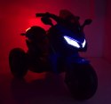 MEGA MOTOR 3 KOŁOWY - MIĘKKIE KOŁA EVA, MIĘKKIE PIKOWANE SIEDZENIE/HS-5188