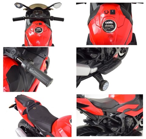 NAJNOWSZY MOTOR ŚCIGACZ KOŁA EVA, MIĘKKIE SIEDZENIE, GAZ W MANETCE, HAMULEC/5-1000