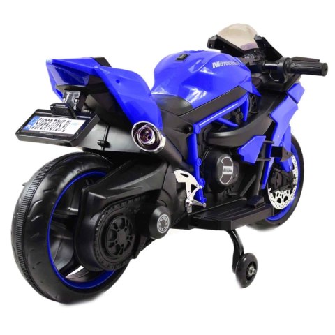 SUPER ŚCIGACZ 12 V, NOWOCZESNA BRYŁA, ŚWIECĄCE KOŁA, GAZ W MANETCE, DWA SILNIKI/MOTOR-H