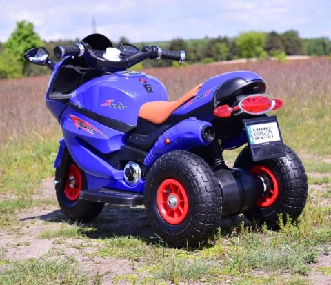 SUPER ŚCIGACZ MOTOR SPORT - POMPOWANE KOŁA, PILOT, IMITACJA WYDECHU,/HZBB1188