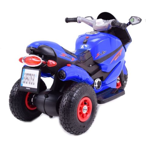 SUPER ŚCIGACZ MOTOR SPORT - POMPOWANE KOŁA, PILOT, IMITACJA WYDECHU,/HZBB1188