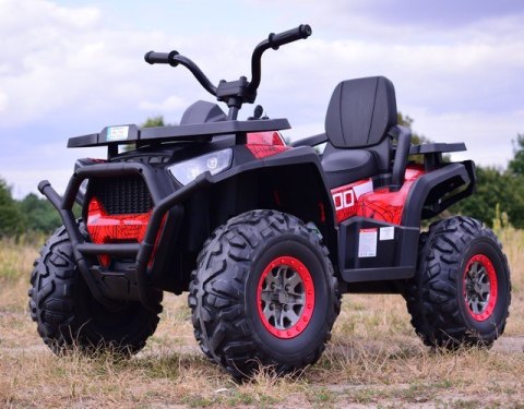 MEGA WIELKI QUAD, AMORTYZATORY, MIĘKKIE KOŁA, PILOT, WOLNY START, 4X4 /XMX607