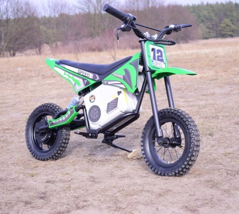 REWELACYJNY MOTOR CROSSOWY SPEED POMPOWANE KOŁA, STALOWA RAMA 36V/A9901