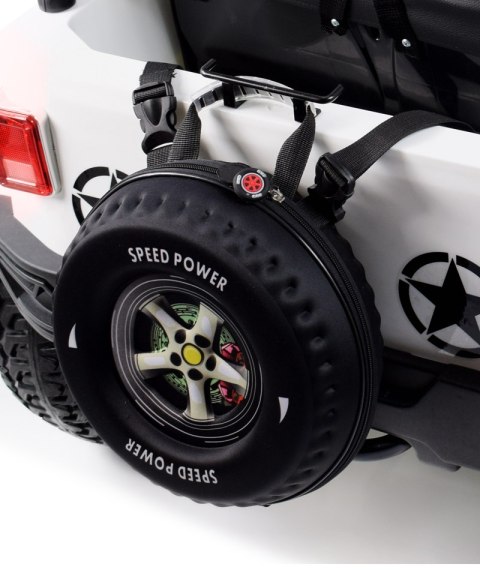 MEGA JEEP 4X4 Z REDUKTOREM NAPĘDU EXCLUSIVE, WOLNY START,MIĘKKIE KOŁA, 2x12V 10 Ah/WXE1688