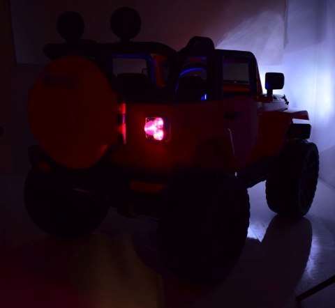 MEGA JEEP 4X4, MIĘKKIE KOŁA, MIĘKKIE SIEDZENIE, FUNKCJA BUJANIA SUPER HIT/LT828