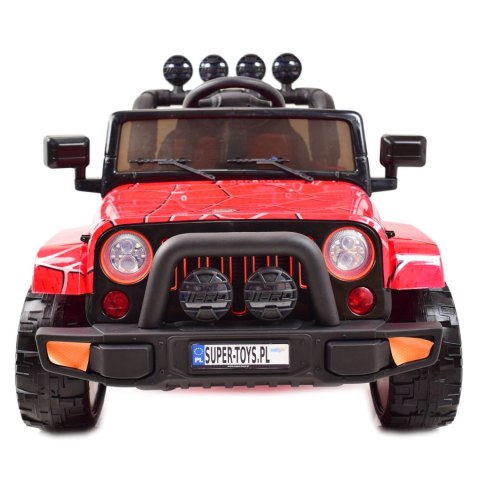 MEGA JEEP FULLTIME, NAPĘD 4X4, 1X12V ,WOLNY START/ MIĘKKIE KOŁA, FUNKCJA BUJANIA EXCLUSIVE LAKIER/7588