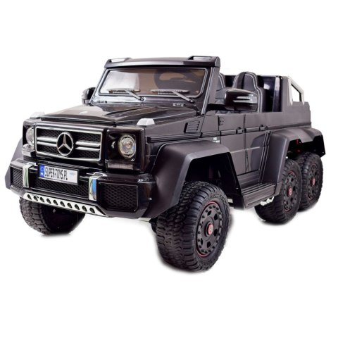 MEGA POJAZD- ORYGINALNY MERCEDES G63, NAPĘD 6X6, MIĘKKIE KOŁA, MIĘKKIE SIEDZENIE, SIEDZENIE DLA RODZICA, 12V 14AH/SX-1888