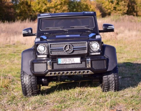 MEGA POJAZD- ORYGINALNY MERCEDES G63, NAPĘD 6X6, MIĘKKIE KOŁA, MIĘKKIE SIEDZENIE, SIEDZENIE DLA RODZICA, 12V 14AH/SX-1888