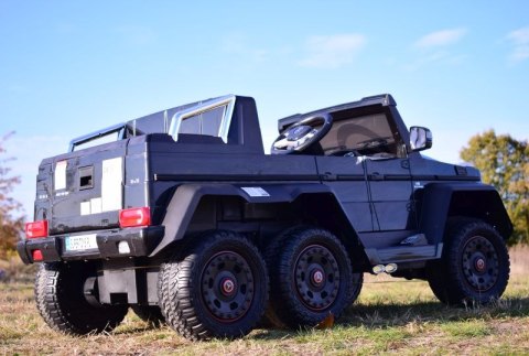 MEGA POJAZD- ORYGINALNY MERCEDES G63, NAPĘD 6X6, MIĘKKIE KOŁA, MIĘKKIE SIEDZENIE, SIEDZENIE DLA RODZICA, 12V 14AH/SX-1888