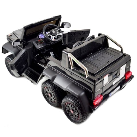 MEGA POJAZD- ORYGINALNY MERCEDES G63, NAPĘD 6X6, MIĘKKIE KOŁA, MIĘKKIE SIEDZENIE, SIEDZENIE DLA RODZICA, 12V 14AH/SX-1888