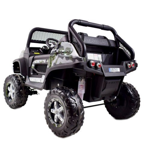 MERCEDES BENZ UNIMOG 4X4,12V14AH, AMORTYZATORY, MIĘKKIE KOŁA,MIĘKKIE SIEDZENIE SUPER OPCJA/UNIMOG