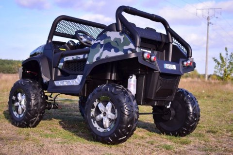 MERCEDES BENZ UNIMOG 4X4,12V14AH, AMORTYZATORY, MIĘKKIE KOŁA,MIĘKKIE SIEDZENIE SUPER OPCJA/UNIMOG