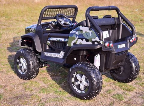 MERCEDES BENZ UNIMOG 4X4,12V14AH, AMORTYZATORY, MIĘKKIE KOŁA,MIĘKKIE SIEDZENIE SUPER OPCJA/UNIMOG