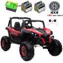 MEGA AUTO BUGGI 4X4 , PANEL , MIĘKKIE KOŁA EVA, MIĘKKIE SIEDZENIE FULL OPCJA 2X 12V, LAKIER/XMX603