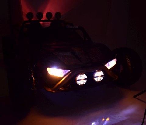 MEGA BUGGY BEAST DLA 2 DZIECI, 400 WAT, 24V, MIĘKKIE SIEDZENIE, MIĘKKIE KOŁA, WALIZKA NA AKUMULATOR,/JS3168