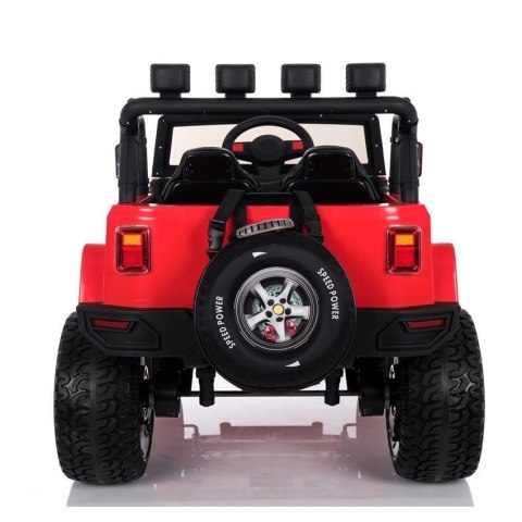MEGA JEEP 4X4 Z REDUKTOREM NAPĘDU EXCLUSIVE 24 V, 480 WAT, WOLNY START,MIĘKKIE KOŁA /WXE1688-24V