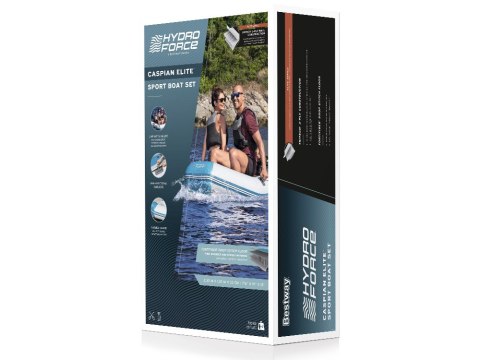 Bestway pompowany ponton CASPIAN dingy zestaw wiosła pompka 65046