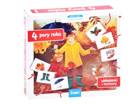 Jawa Edukacyjna gra dla przedszkolaków 4 PORY ROKU układanka memory GR0385