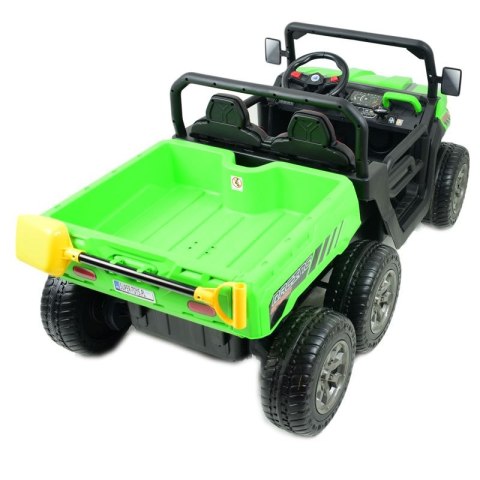 BUGGY 6 KOŁOWY DLA 2 DZIECI, ELEKTRYCZNA WYWROTKA, MIĘKKIE KOŁA, MIĘKKIE SIEDZENIE, 400 WAT/XMX623B