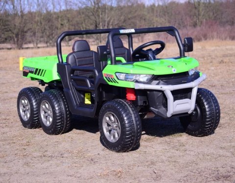 BUGGY 6 KOŁOWY DLA 2 DZIECI, ELEKTRYCZNA WYWROTKA, MIĘKKIE KOŁA, MIĘKKIE SIEDZENIE, 400 WAT/XMX623B