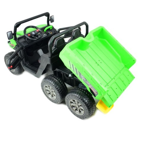 BUGGY 6 KOŁOWY DLA 2 DZIECI, ELEKTRYCZNA WYWROTKA, MIĘKKIE KOŁA, MIĘKKIE SIEDZENIE, 400 WAT/XMX623B